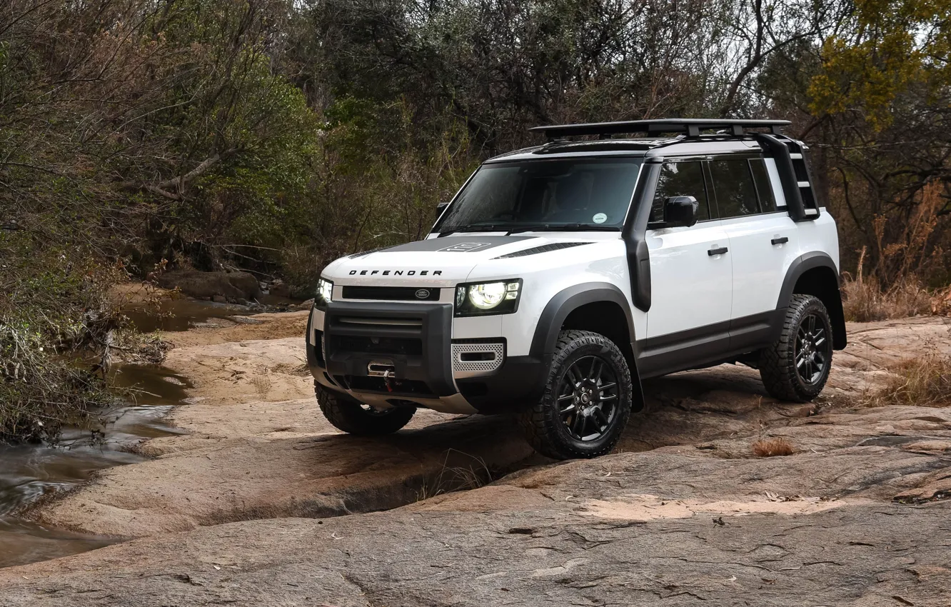 Photo wallpaper Land Rover, new, Defender, 2020, Land Rover Defender 2020