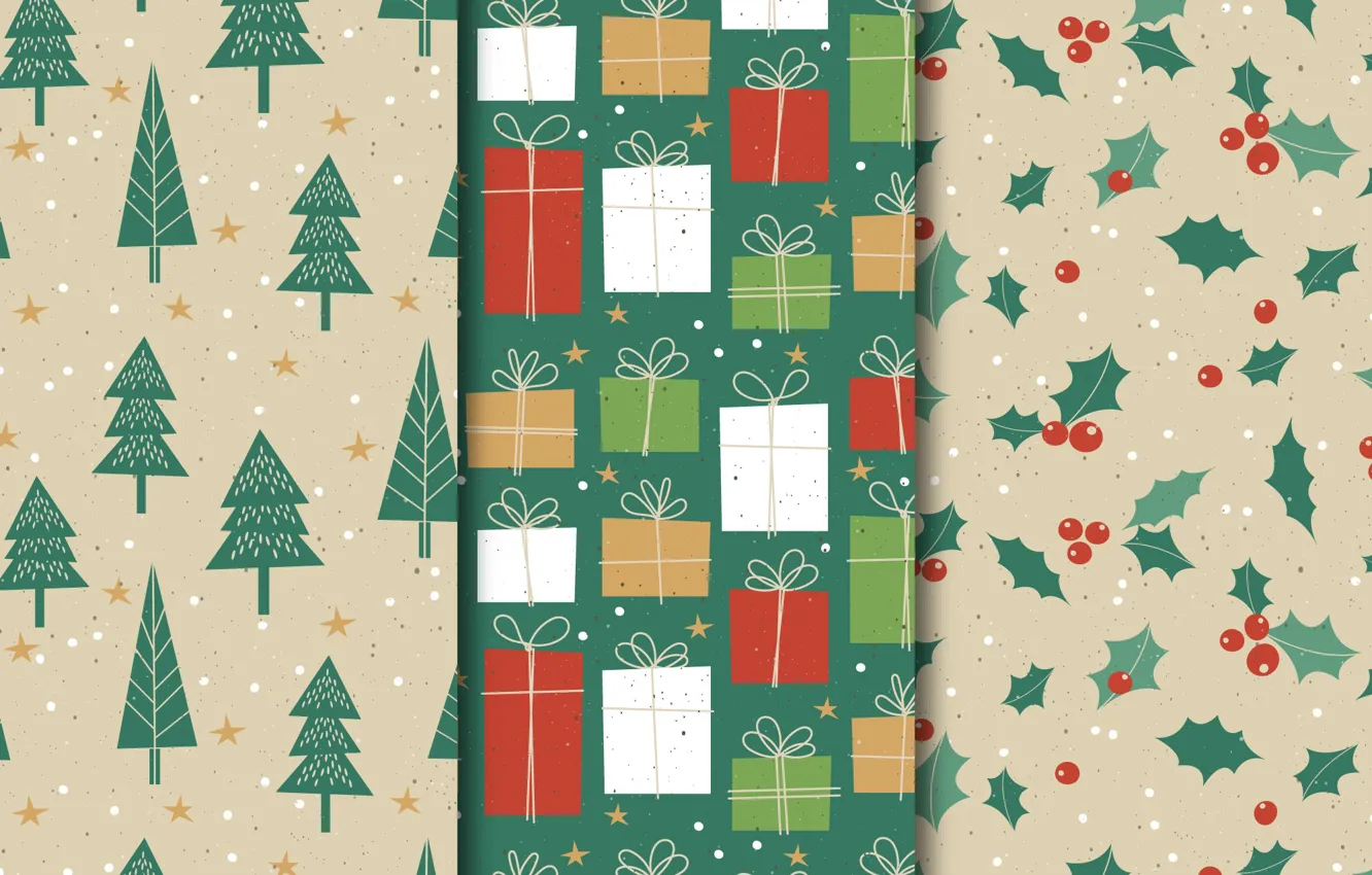 Photo wallpaper background, gift, new year, texture, Christmas, patterns