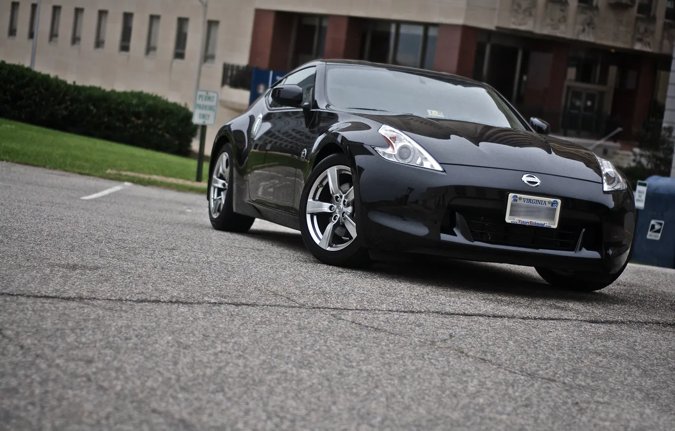 Photo wallpaper black, Nissan, 370Z