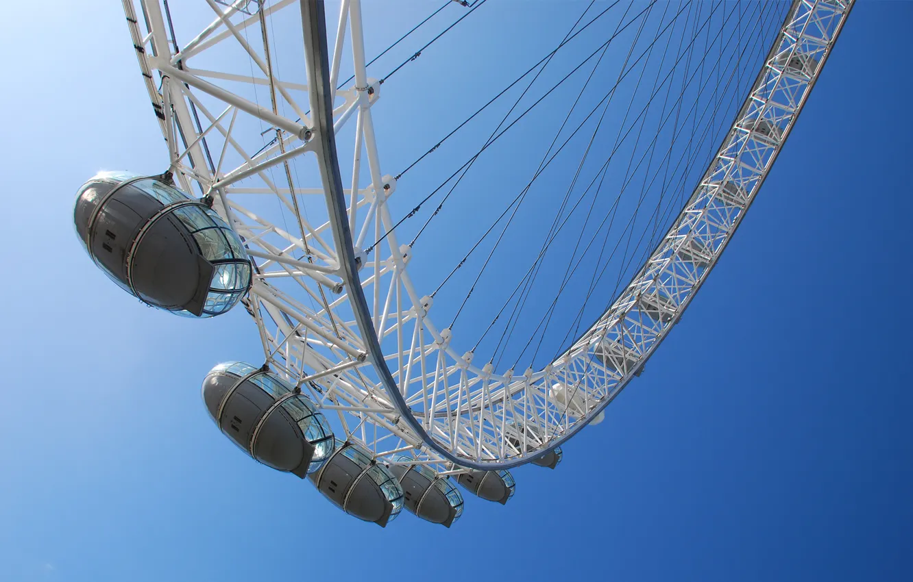 Photo wallpaper city, the city, London, attraction, london, london eye, Ferris wheel
