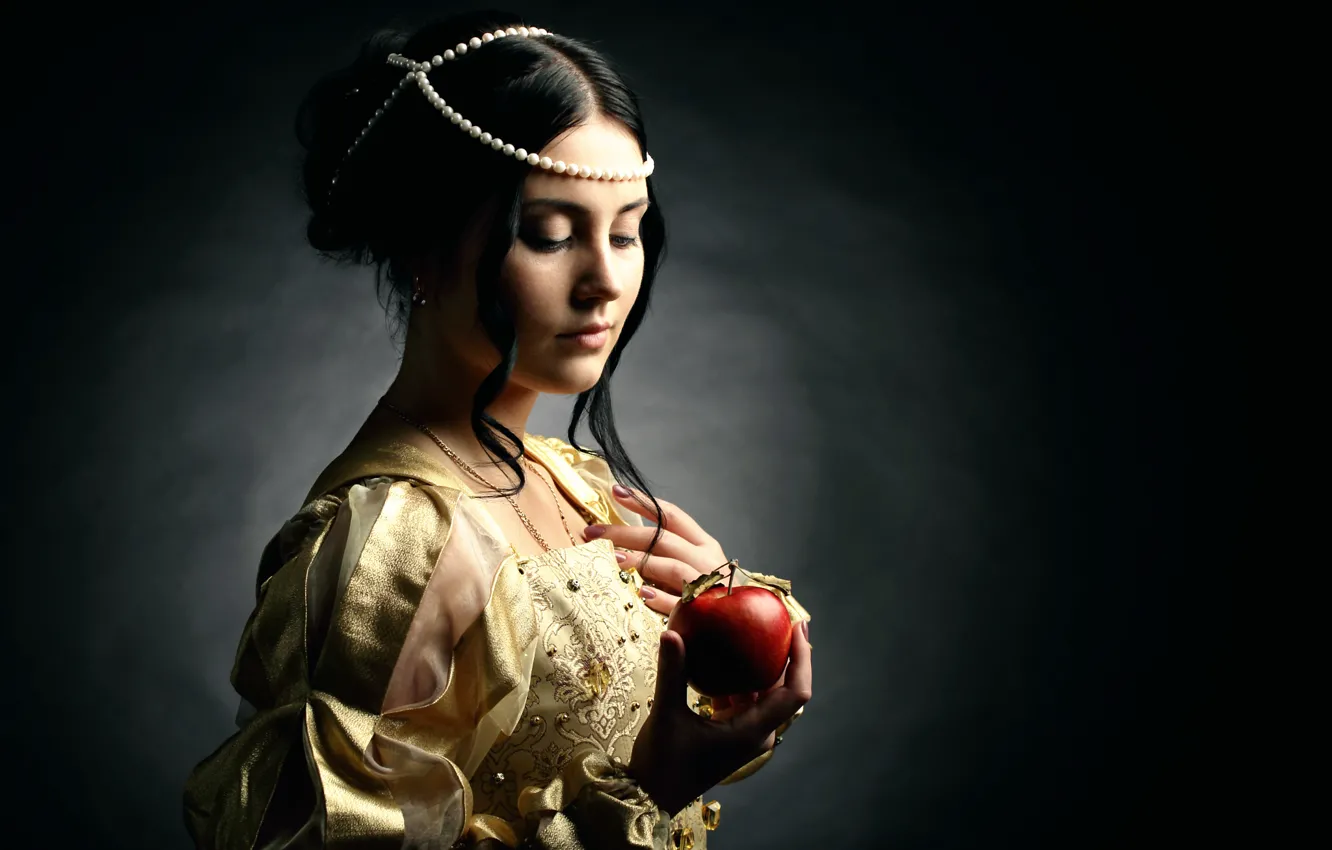 Photo wallpaper girl, portrait, art, renaissance