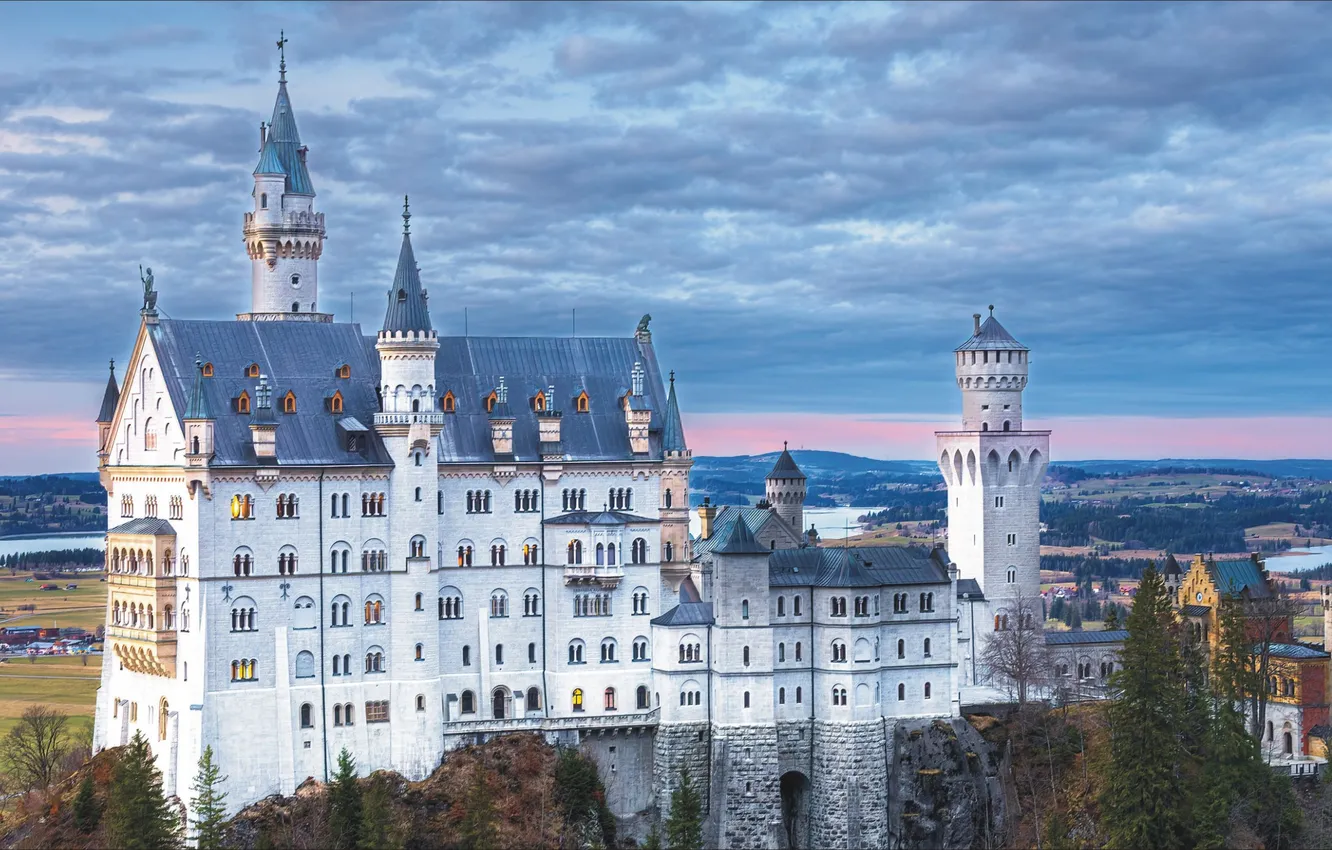 Photo wallpaper Germany, Europe, Neuschwastein