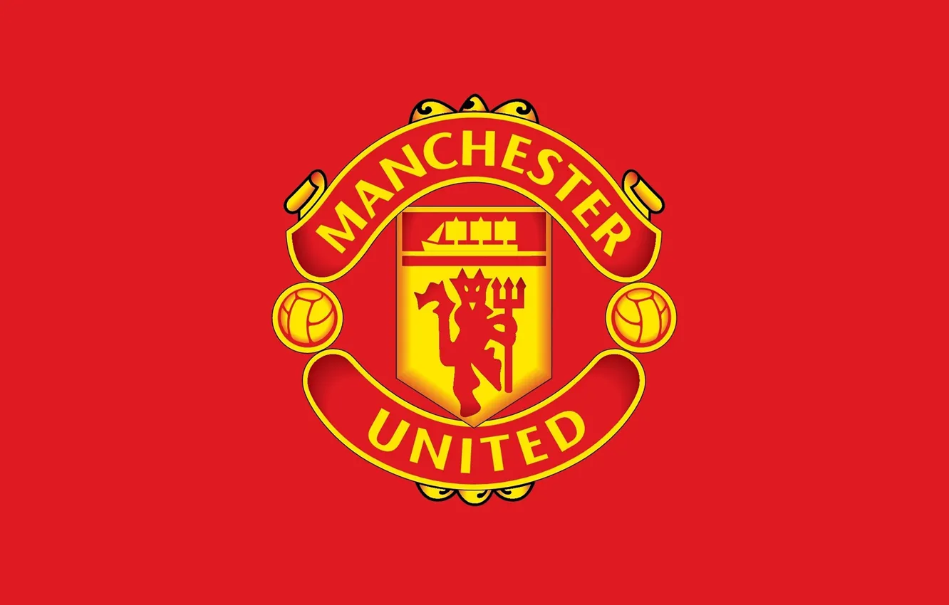 Photo wallpaper wallpaper, logo, football, Manchester United, Sport