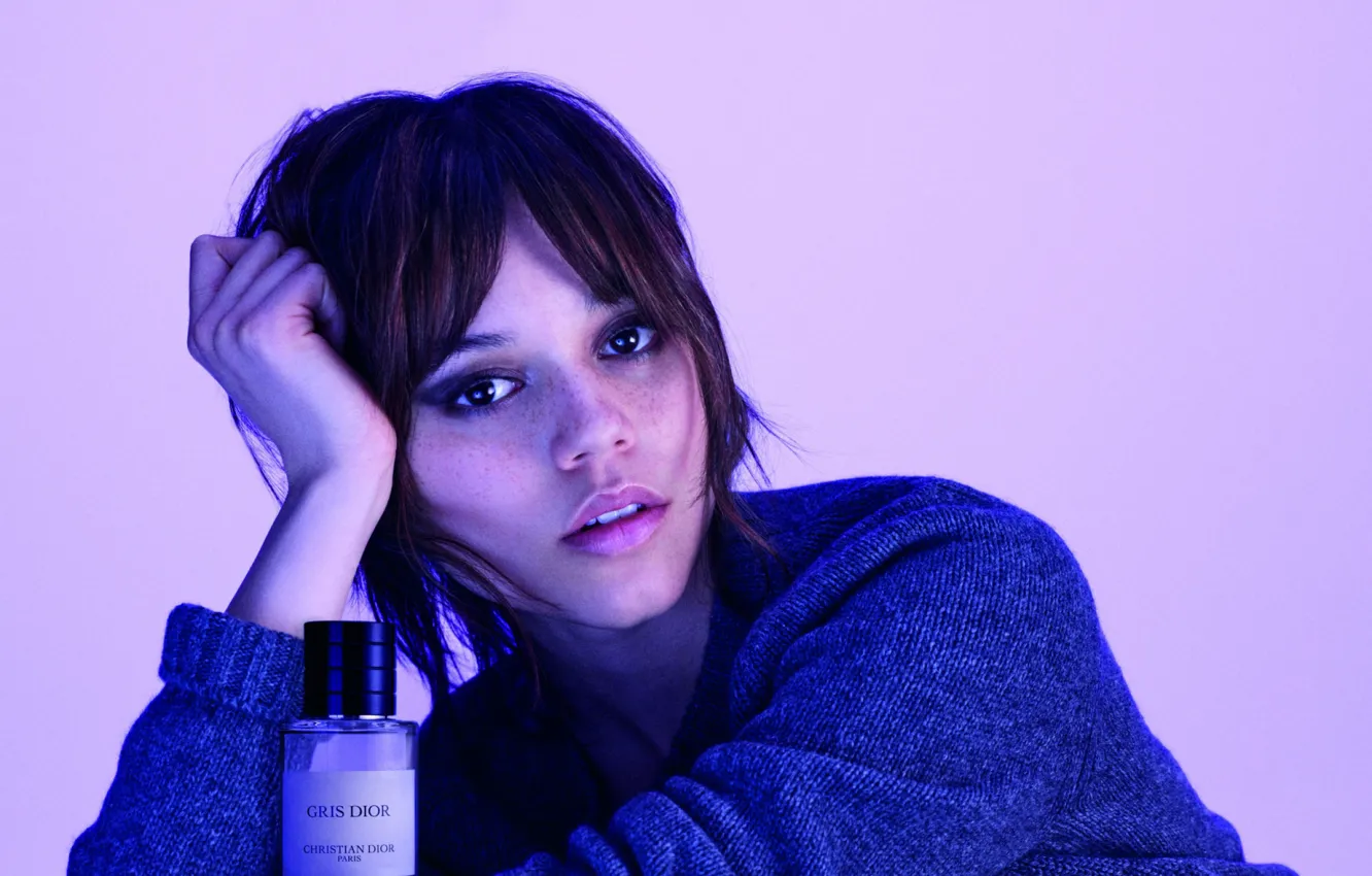Photo wallpaper pose, makeup, actress, perfume, Christian Dior, Dior perfume, Dior, Jenna Ortega