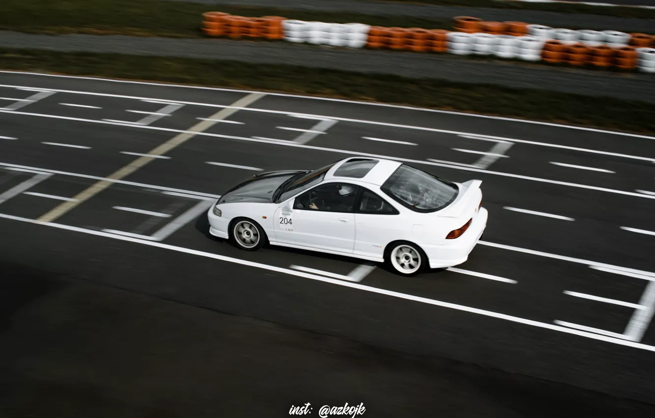 Photo wallpaper Honda, Racing, Integra, time attace
