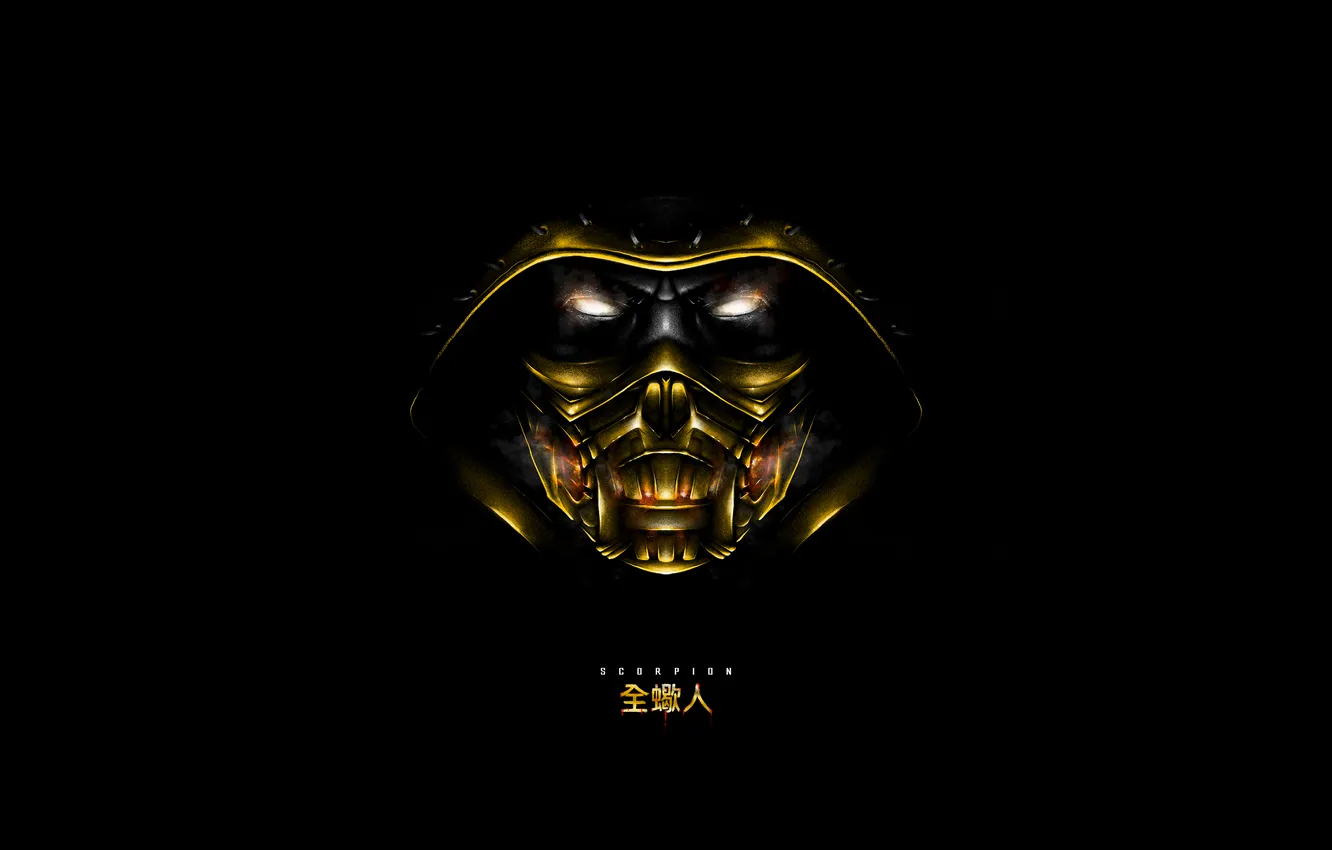 Photo wallpaper Mortal Kombat, Scorpion, Artwork