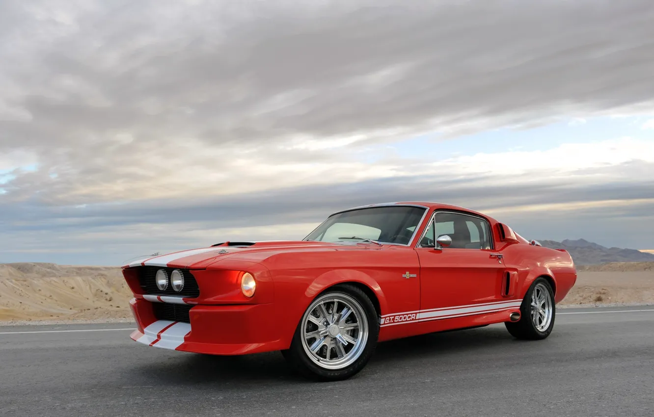 Photo wallpaper mustang, ford, shelby, cobra, 1967, gt500cr