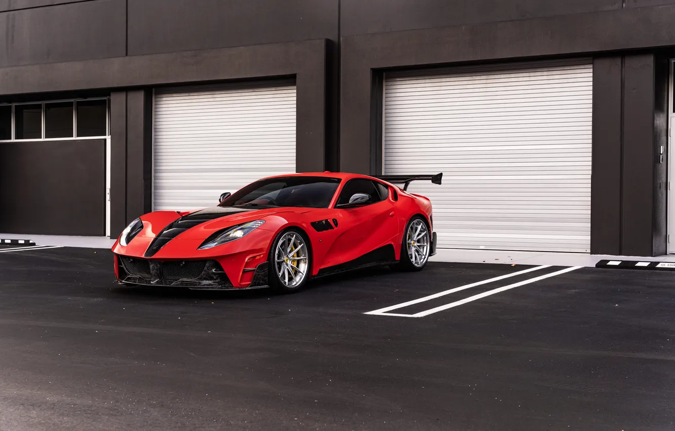 Photo wallpaper car, Ferrari, Supercar, Superfast, 812