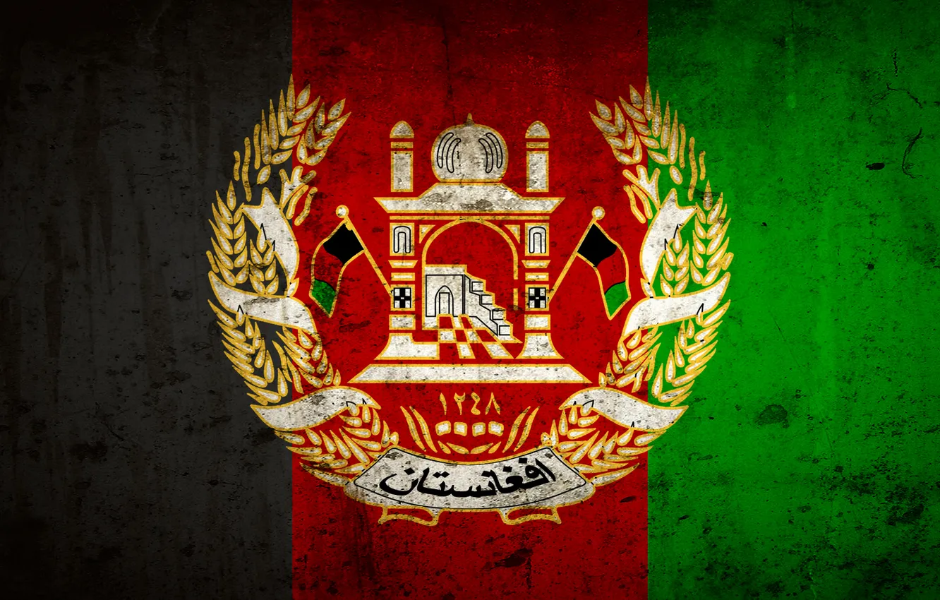 Photo wallpaper freedom, flag, Afghanistan