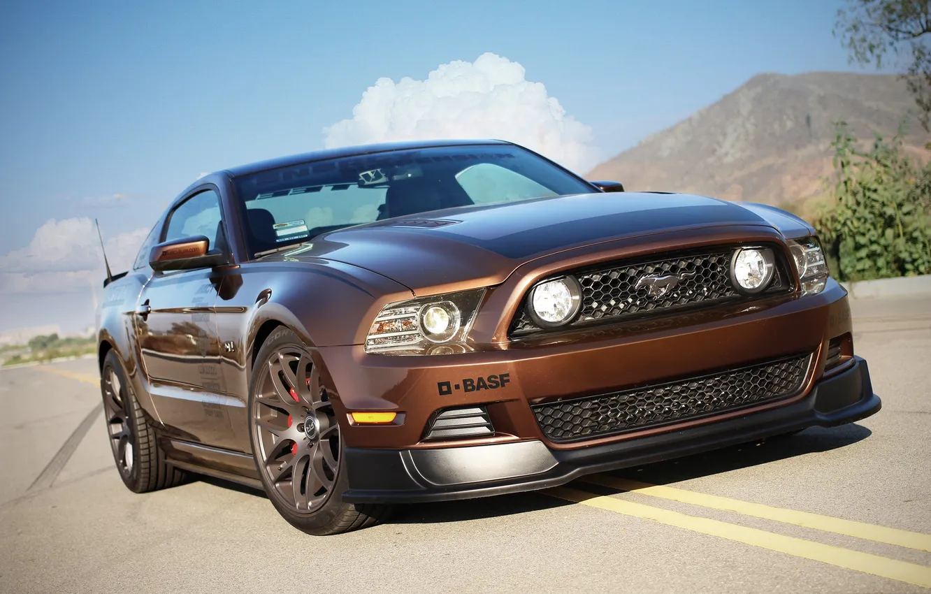 Photo wallpaper Mustang, Ford, GT500, tuning, Track