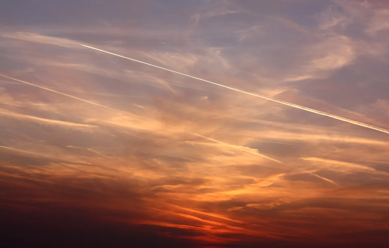 Photo wallpaper the sky, landscape, photo, the evening, sunset, beautiful Wallpaper