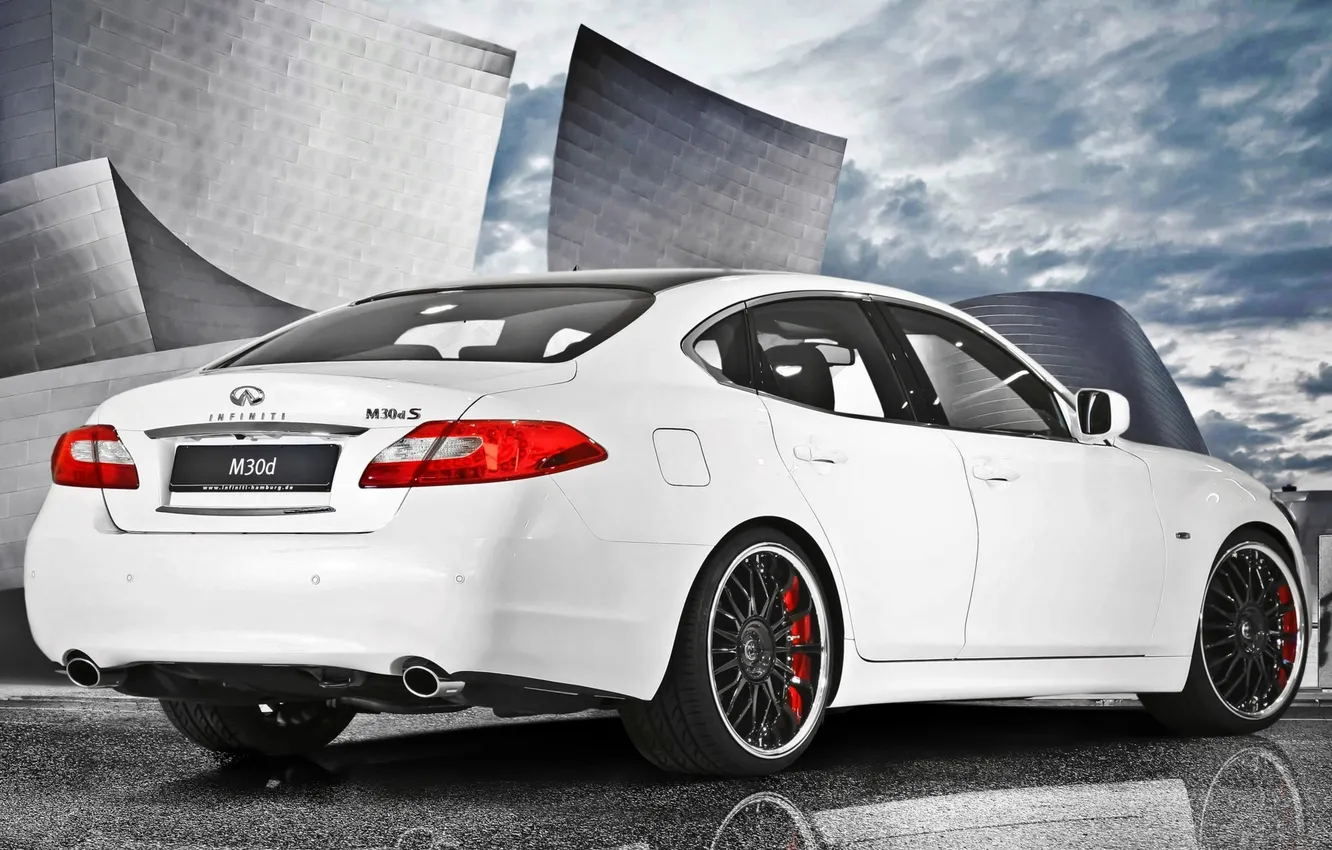 Photo wallpaper Infiniti, infiniti, the rear part, Hamburg, M30d, Zentrum, S (Y51)