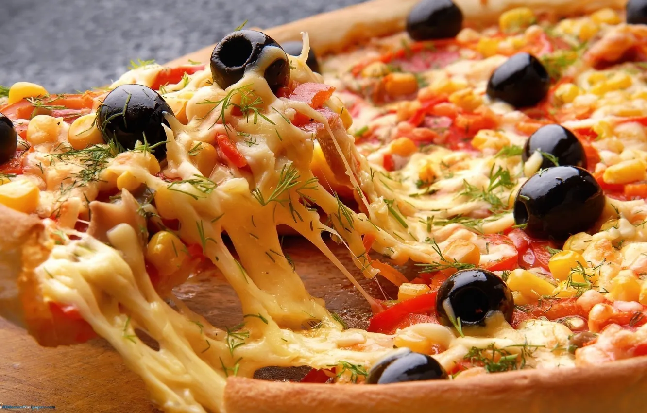 Photo wallpaper food, pizza, Italian