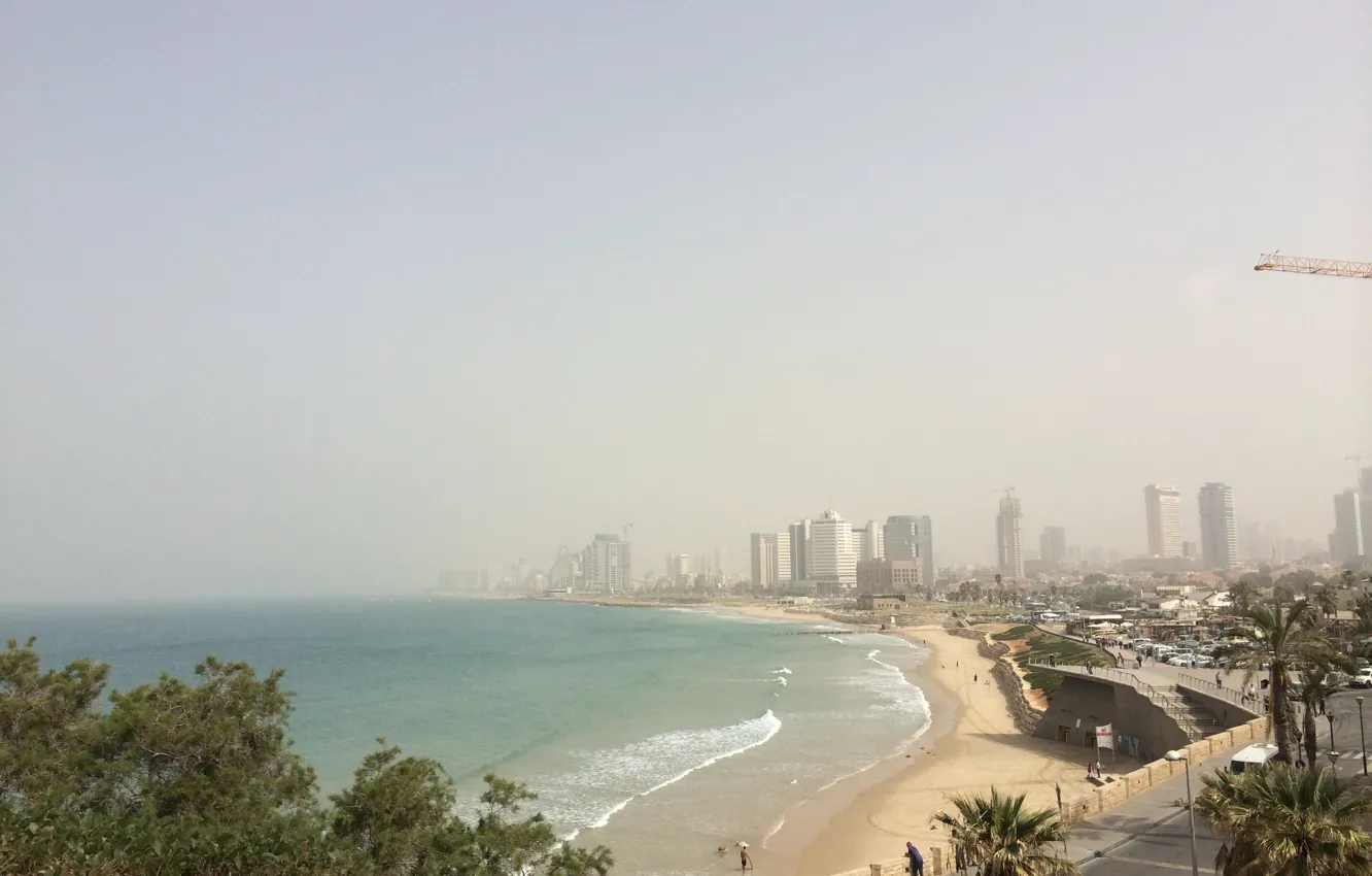 Photo wallpaper beach, the city, country