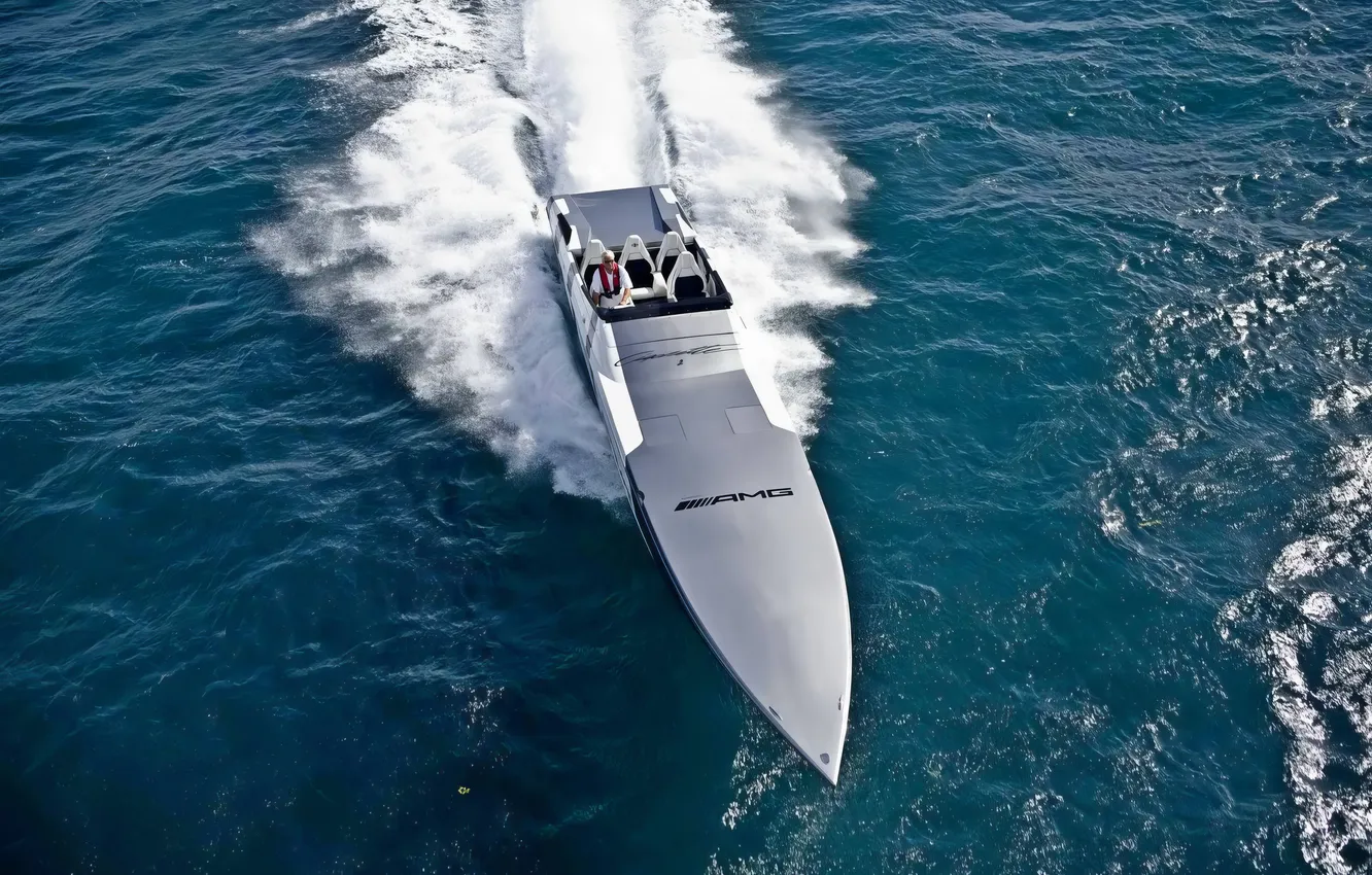 Photo wallpaper race, boat, speed