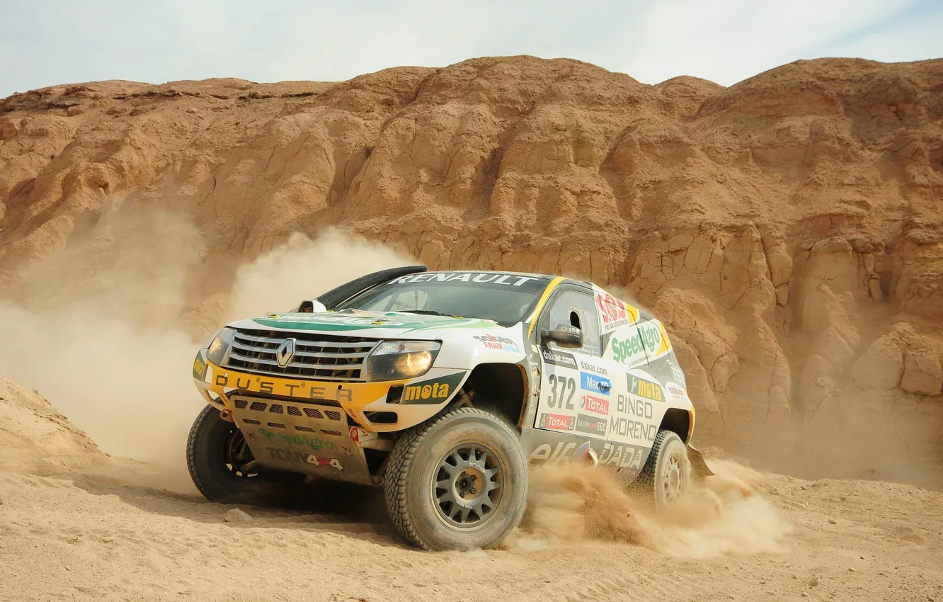 Photo wallpaper rally, renault, dakar, duster