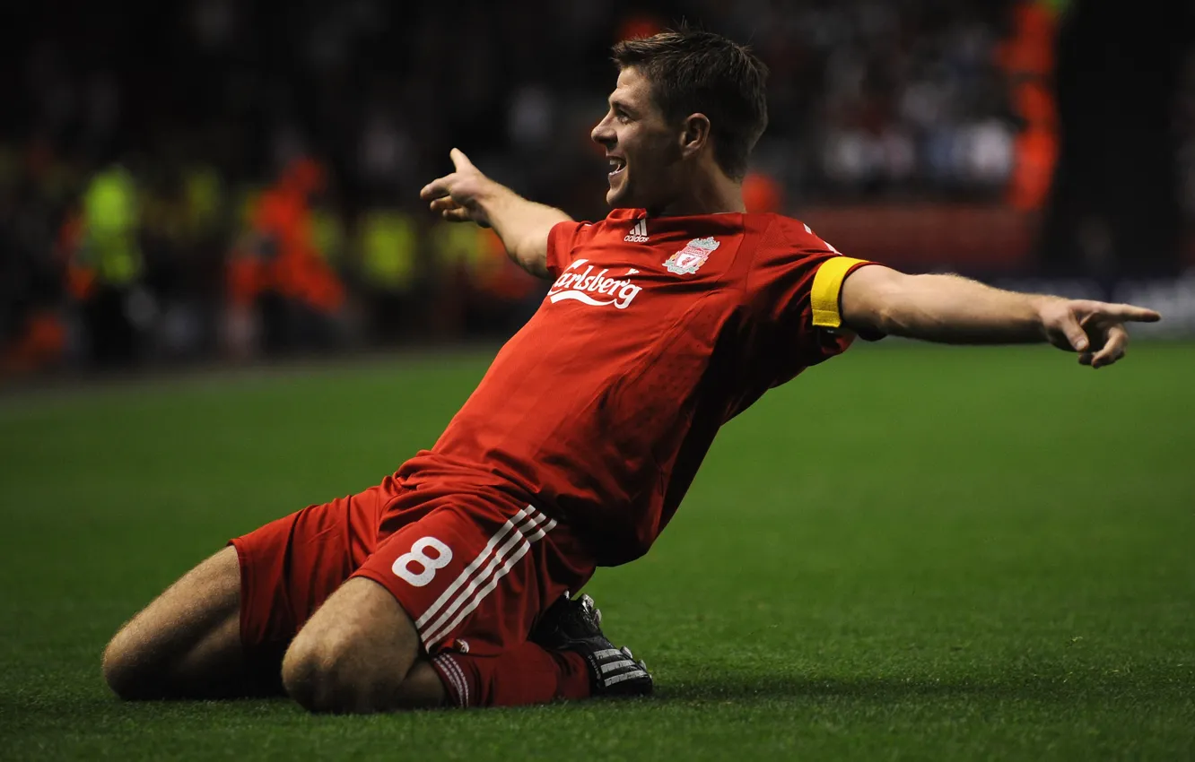 Photo wallpaper Steven Gerrard, Liverpool, Liverpool, Steven Gerrard