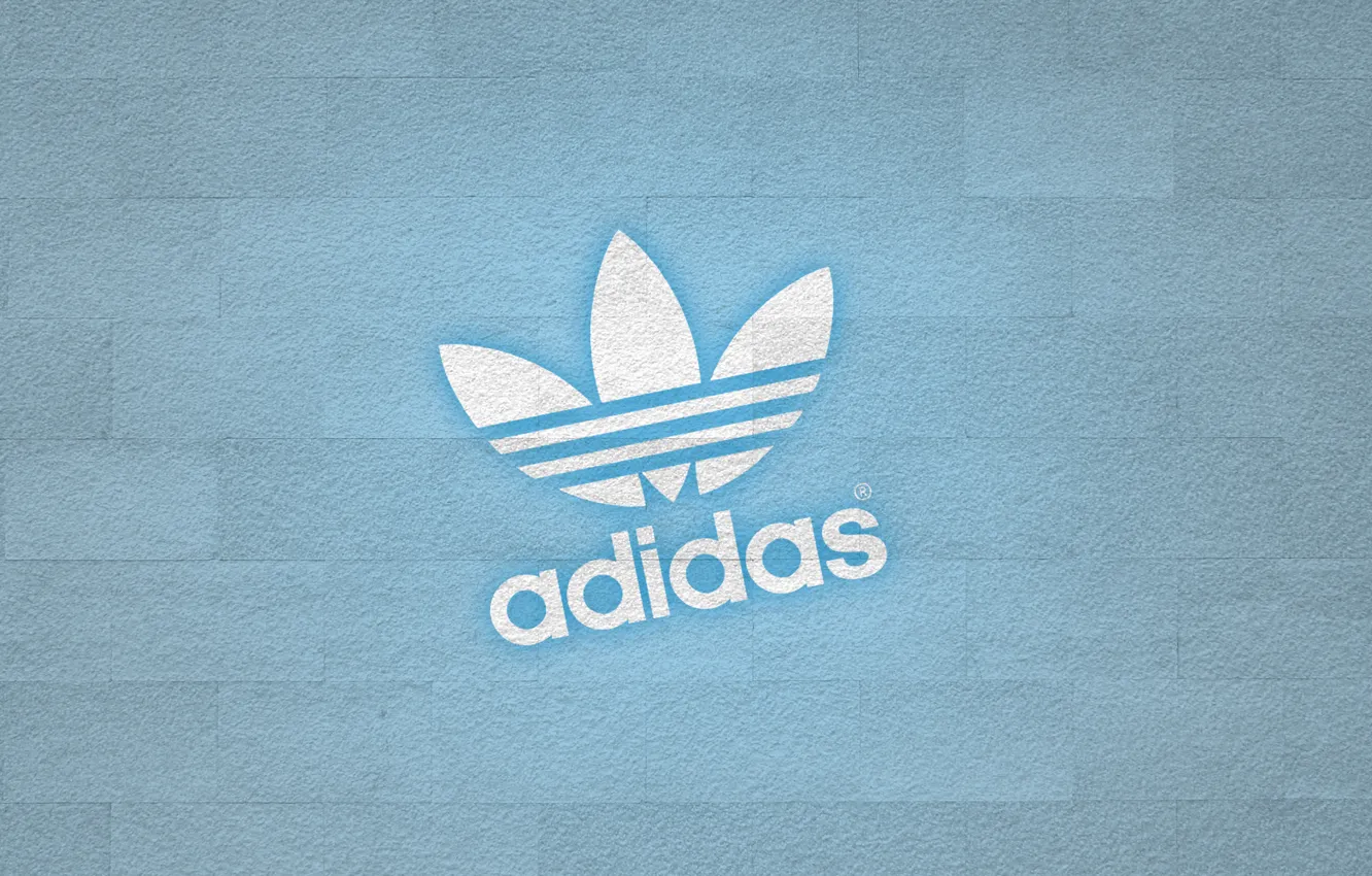 Photo wallpaper wall, logo, adidas