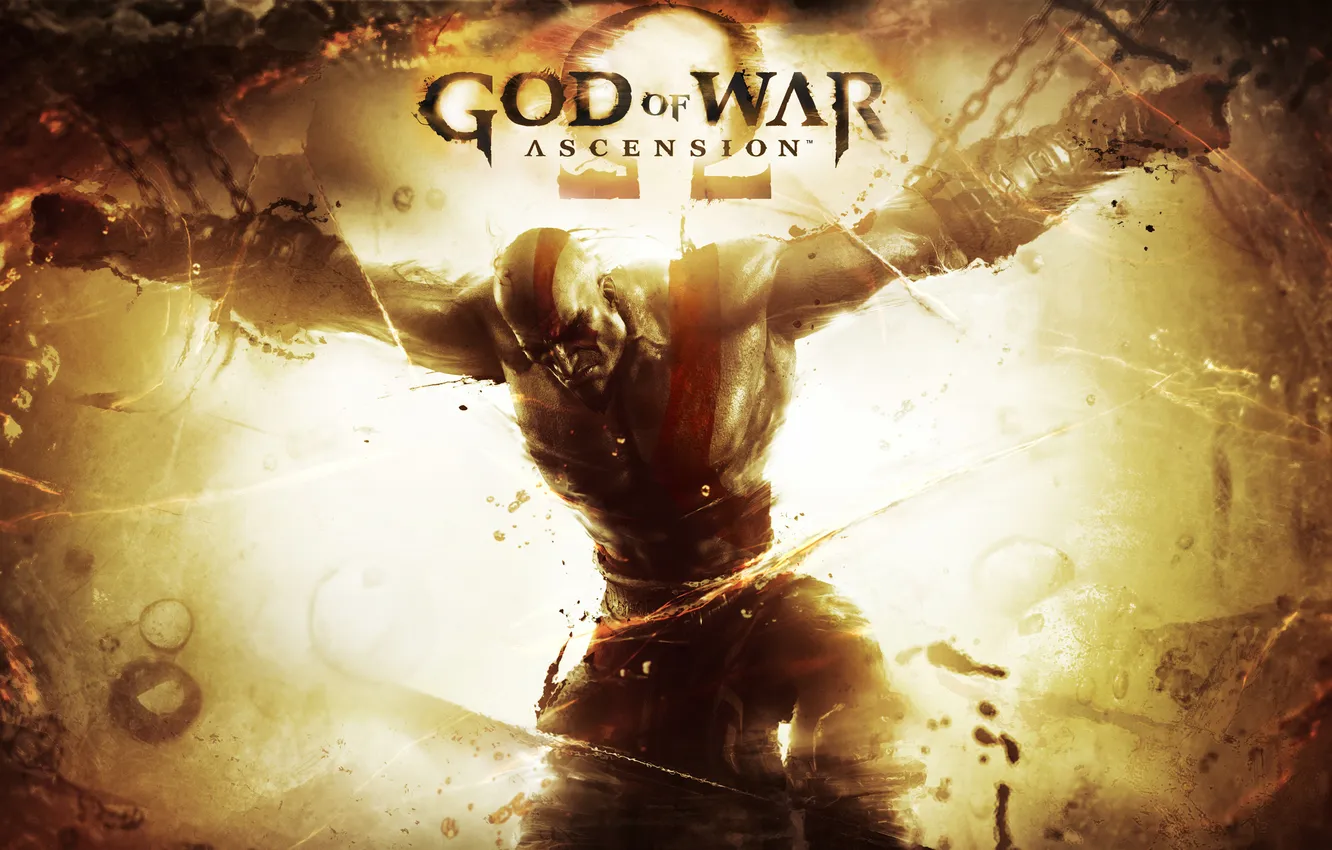 Photo wallpaper chain, pain, scar, Kratos, Kratos, PS3, chained, God of war: ascension