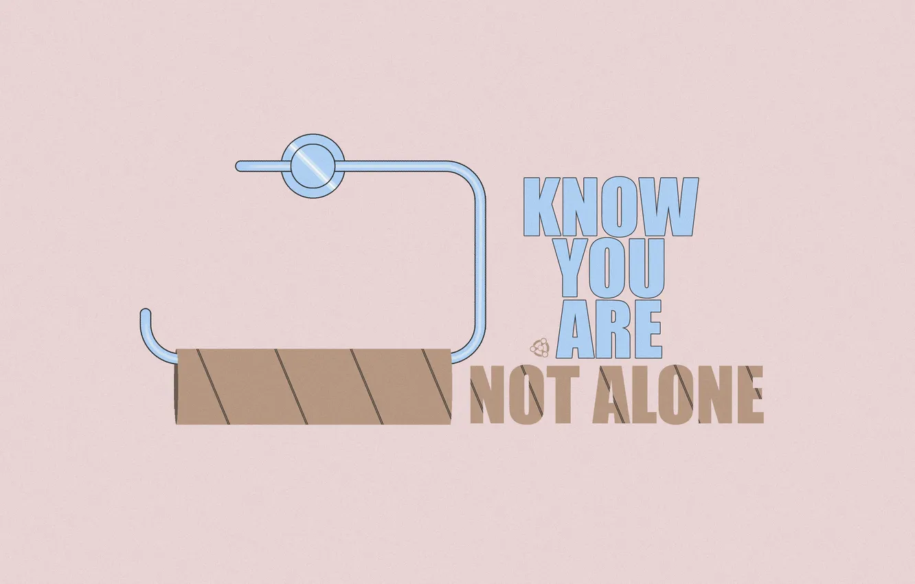 Photo wallpaper the situation, nomane world, toilet paper