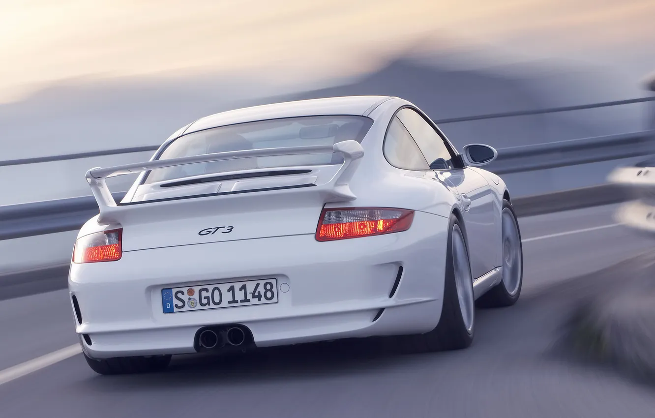 Photo wallpaper road, nature, Porsche, Porsche