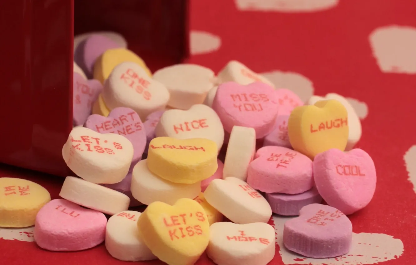 Photo wallpaper holiday, hearts, valentine's day