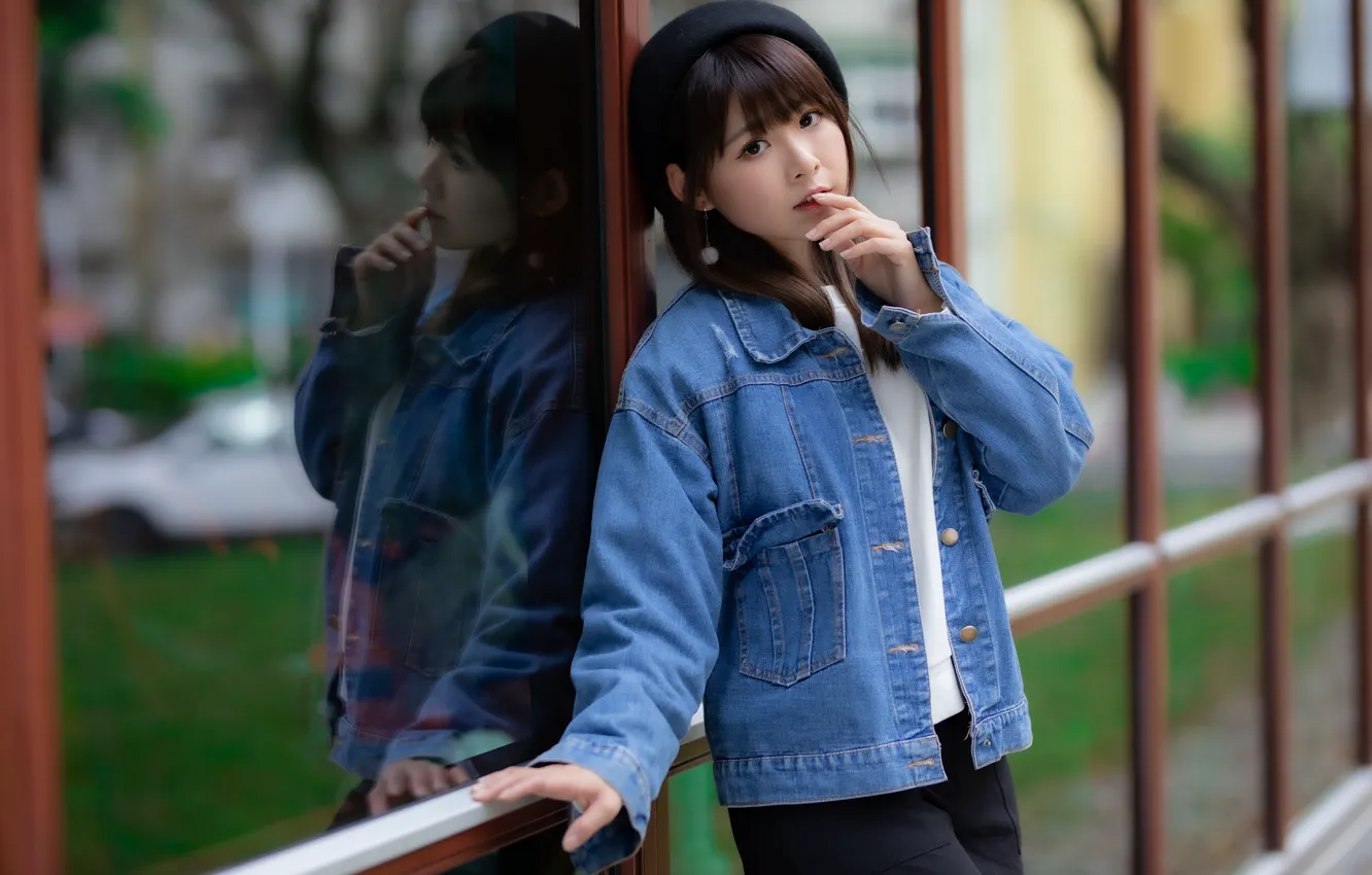 Photo wallpaper look, Asian, takes, dzhinsovka