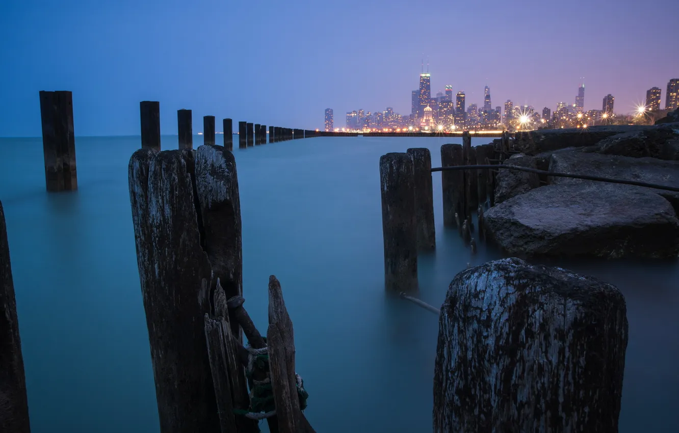 Photo wallpaper United States, Chicago, Illinois, Mid-North District