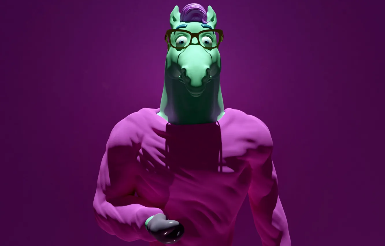 Photo wallpaper fantasy, horse, class, cartoon