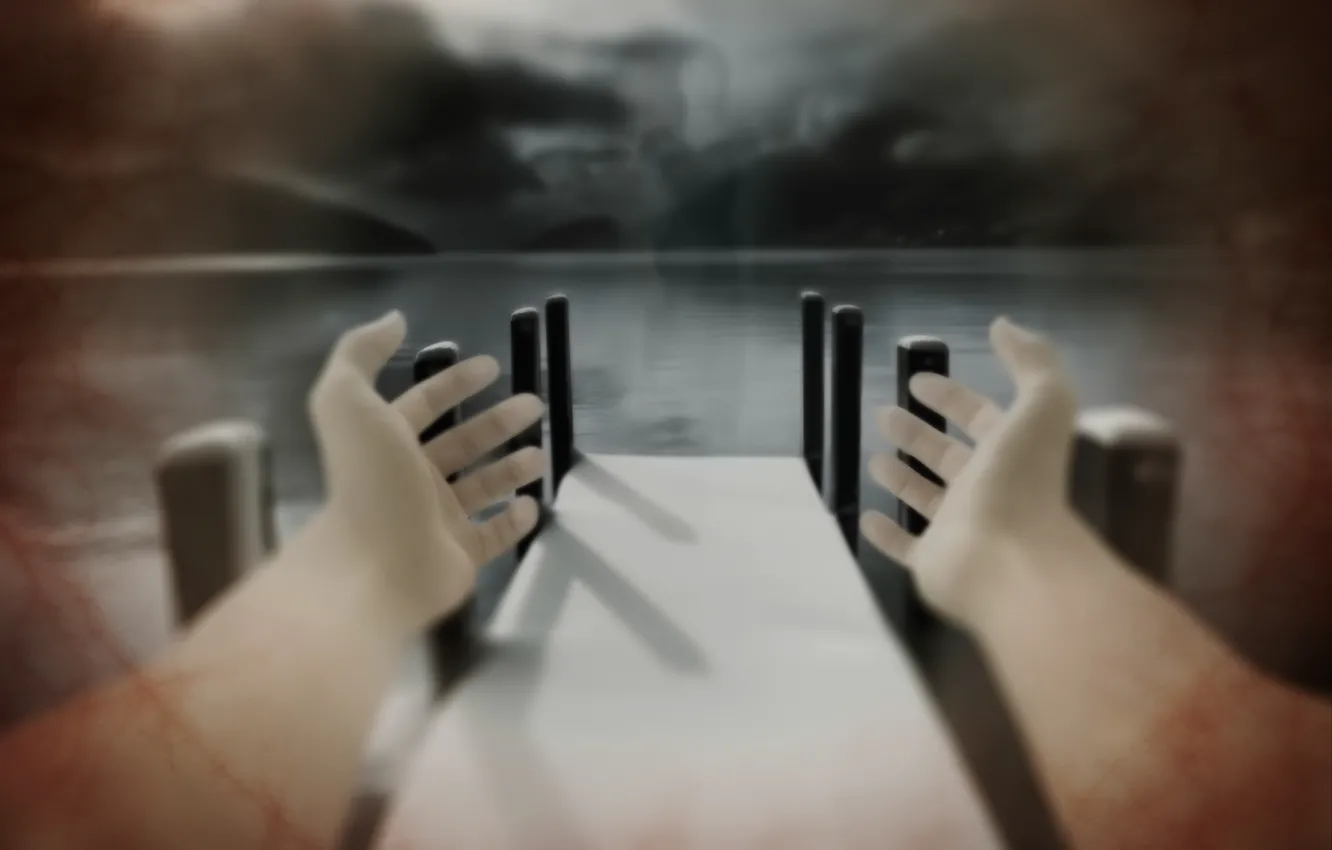 Photo wallpaper cast, Ghost, Blurred