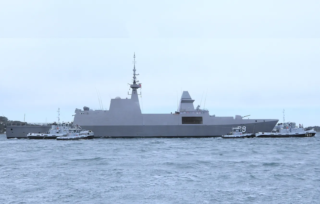Photo wallpaper Singapore, frigate, Visit, RSS Formidable