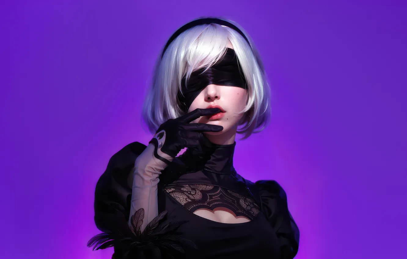 Photo wallpaper games, Automata, 2b blade