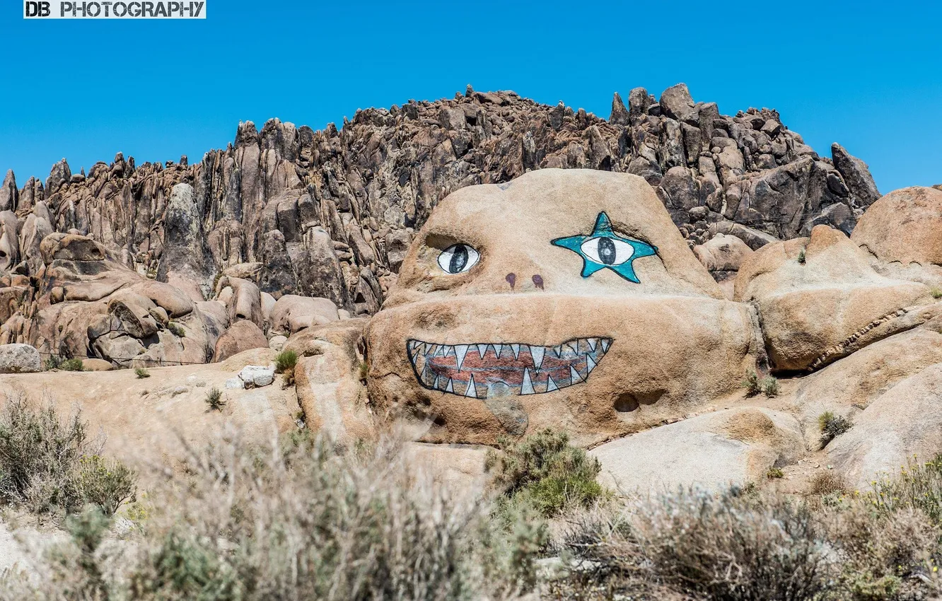 Photo wallpaper mountains, desert, Alabama Hills