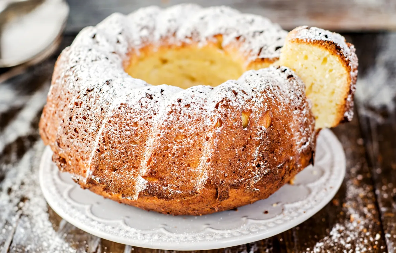 Photo wallpaper cakes, cupcakes, powdered sugar