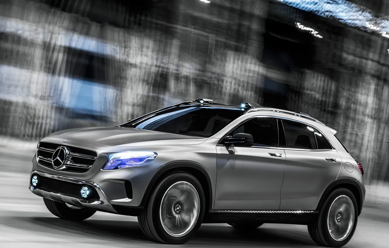 Photo wallpaper machine, Concept, Mercedes-Benz, Mercedes, in motion, GLA