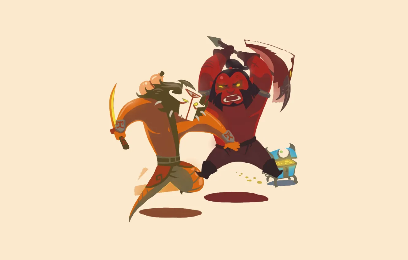 Photo wallpaper axe, minimalism, art, dota, games, art, DotA, juggernaut