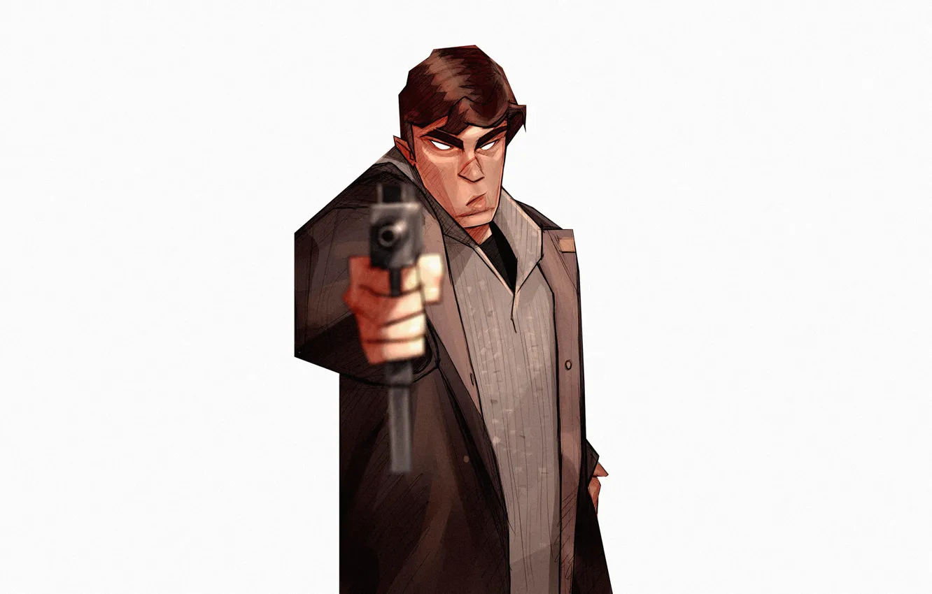 Photo wallpaper background, the film, figure, minimalism, art, brothers, art, Sergei Bodrov