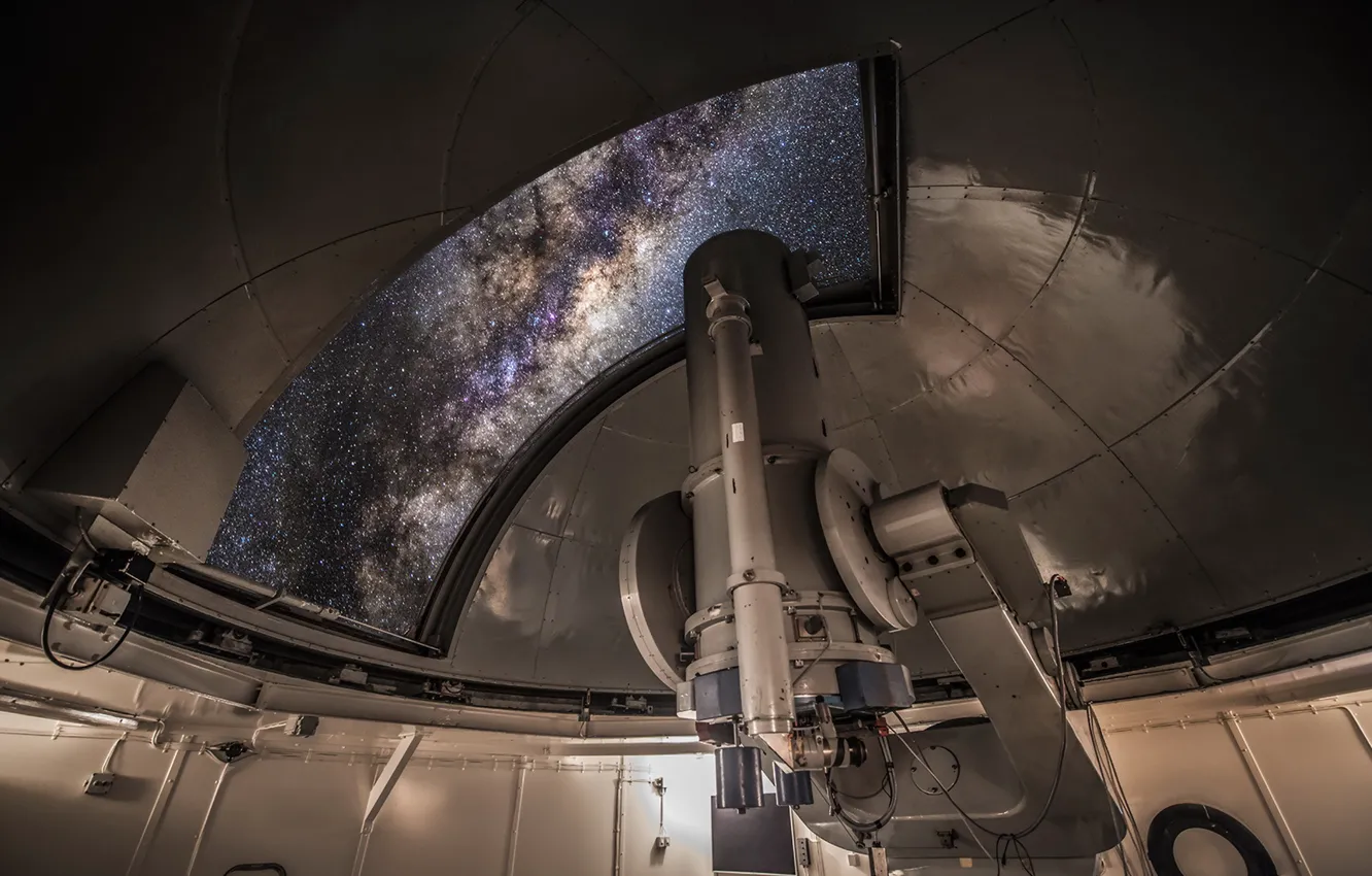 Photo wallpaper the sky, telescope, Observatory