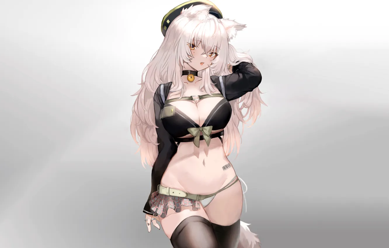 Photo wallpaper girl, sexy, lingerie, bra, panties, boobs, anime, beautiful