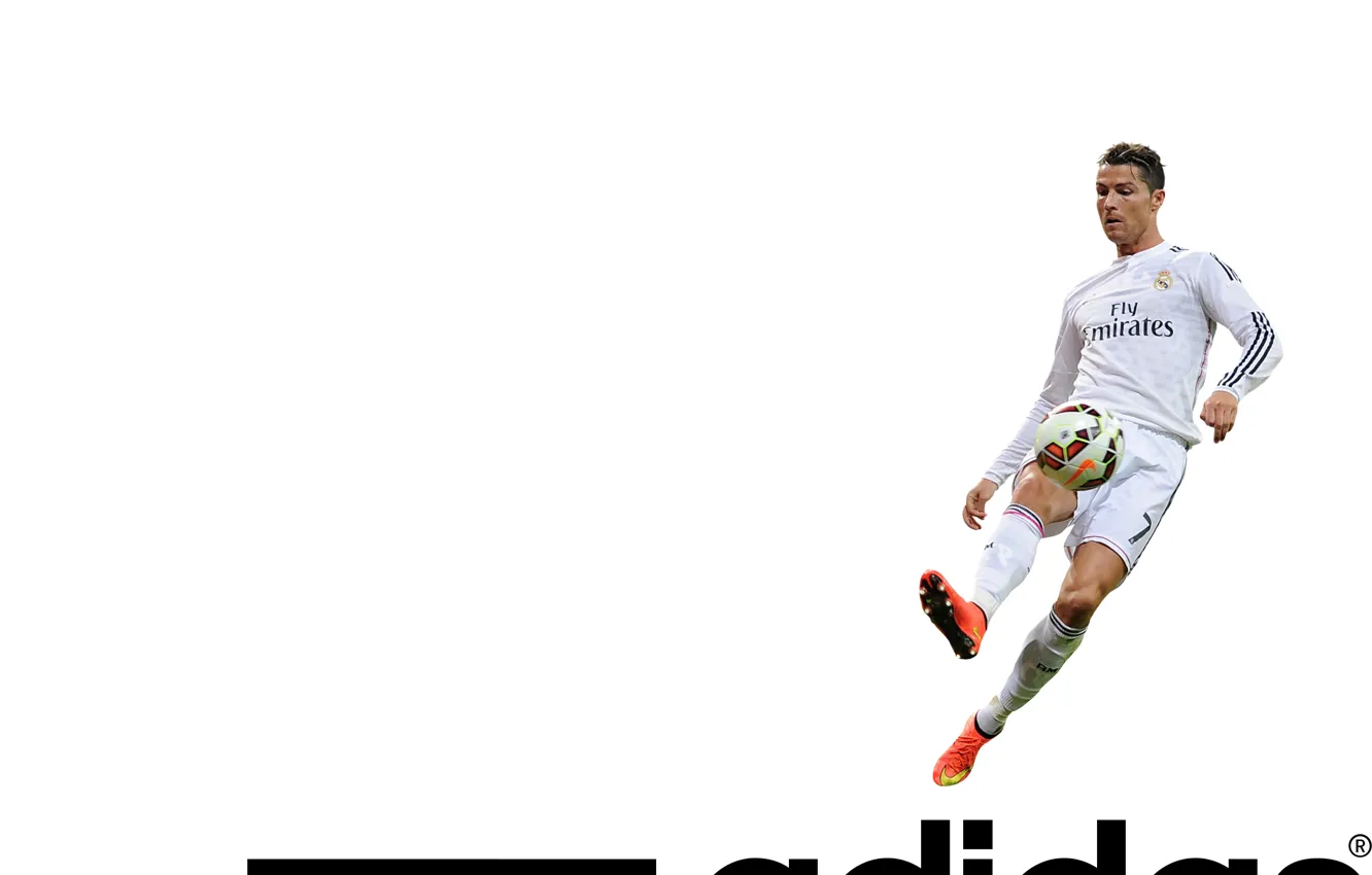 Photo wallpaper style, adidas, black and white, brand, nike, CR7, cleats