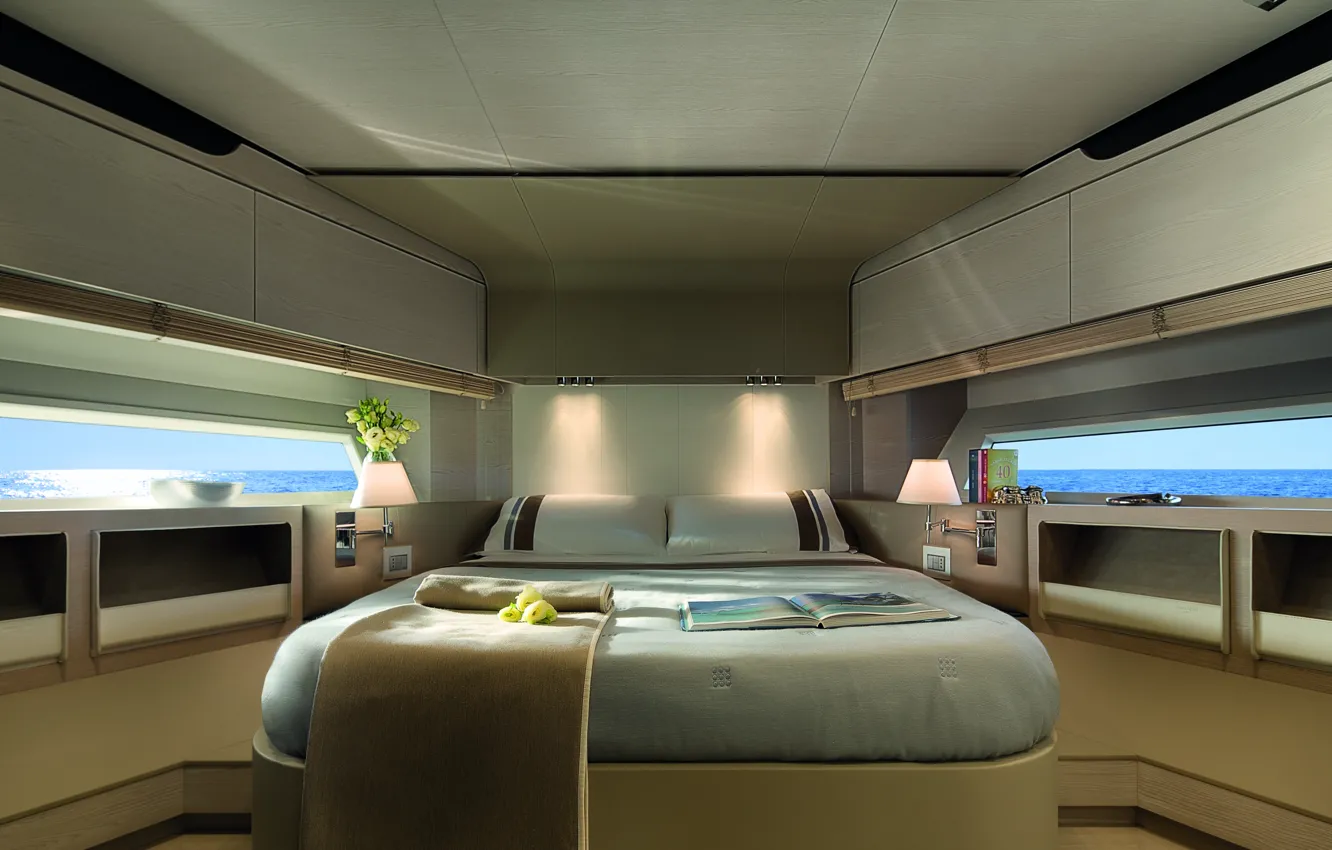 Photo wallpaper design, style, interior, yacht, Suite, cabin