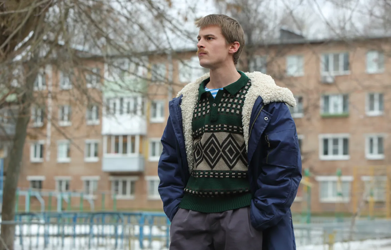 Photo wallpaper Ivan Yankovsky, Boy's word.Blood on the pavement, Vova Adidas