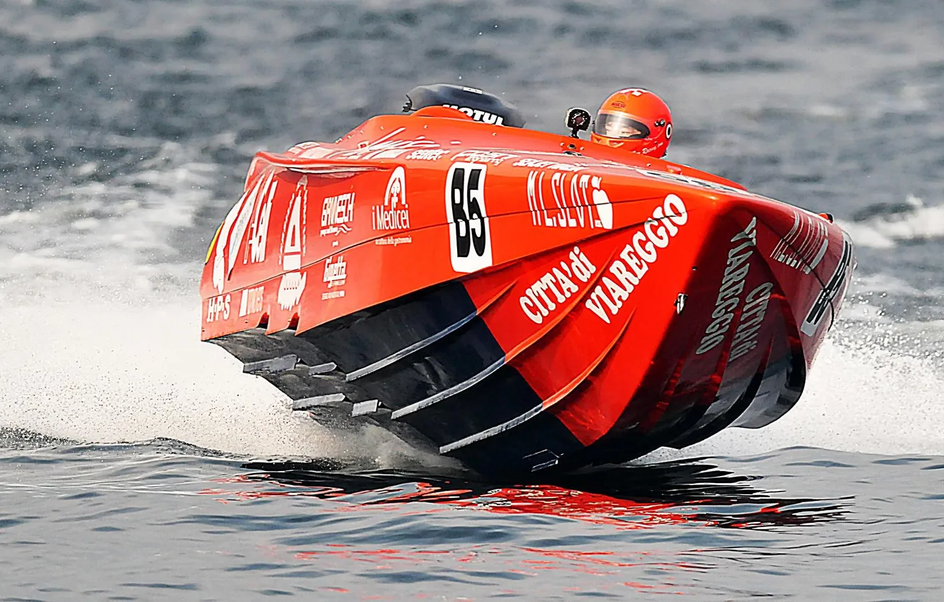 Photo wallpaper race, boat, speed