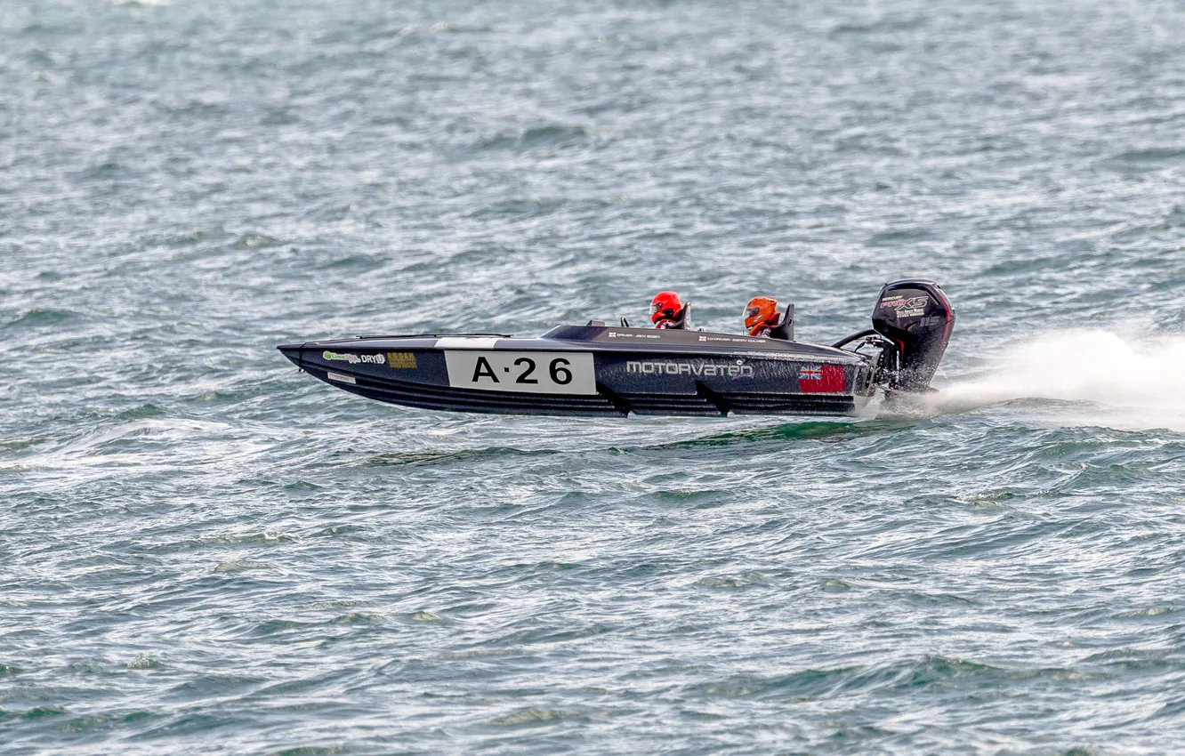 Photo wallpaper race, boat, speed