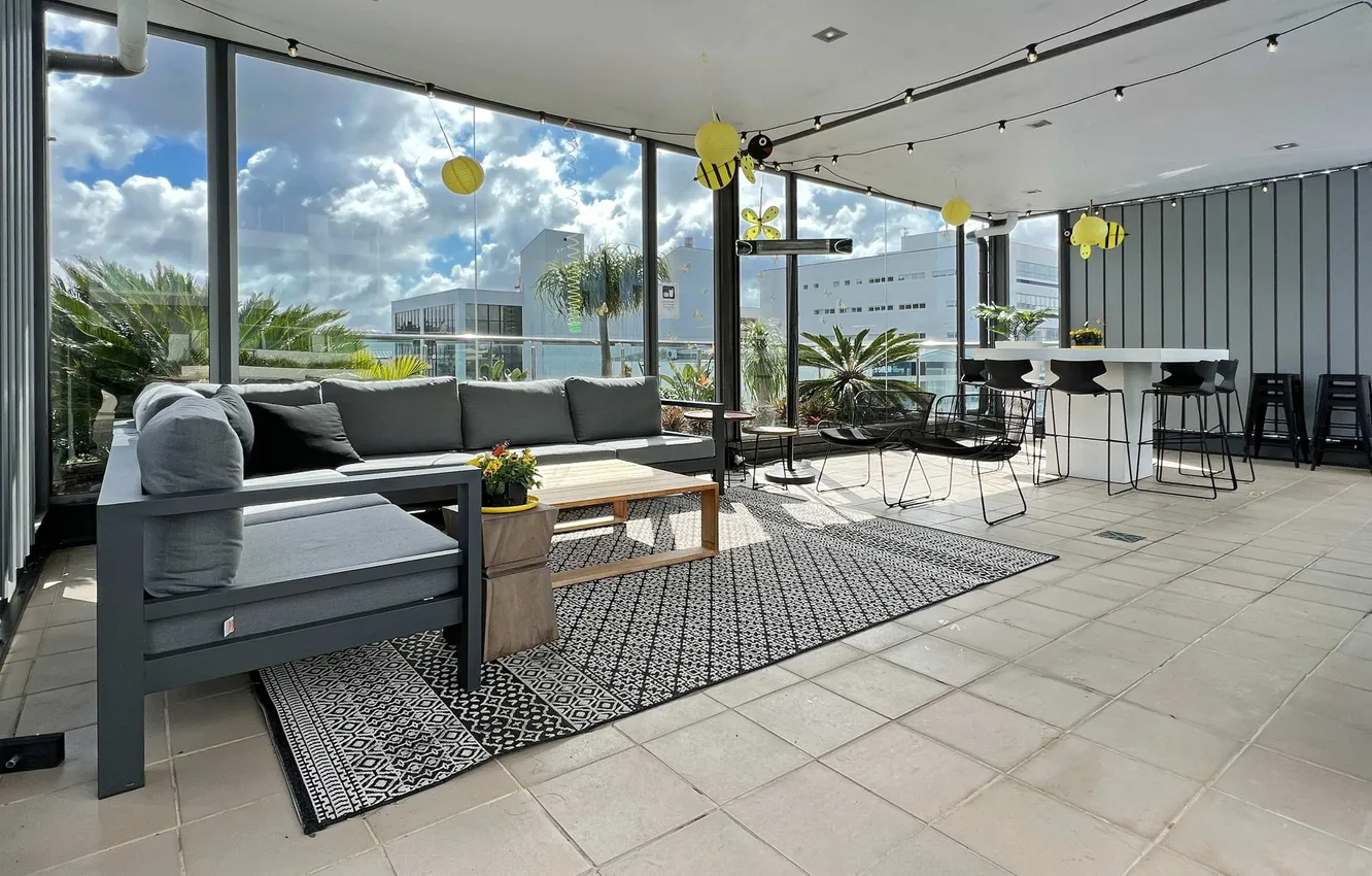 Photo wallpaper design, style, interior, New Zealand, Auckland, Auckland, living room, dining room