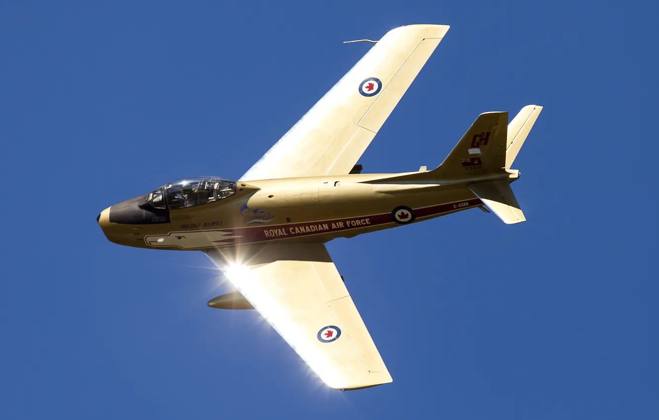 Photo wallpaper flight, fighter, jet, Canadair, Sabre V