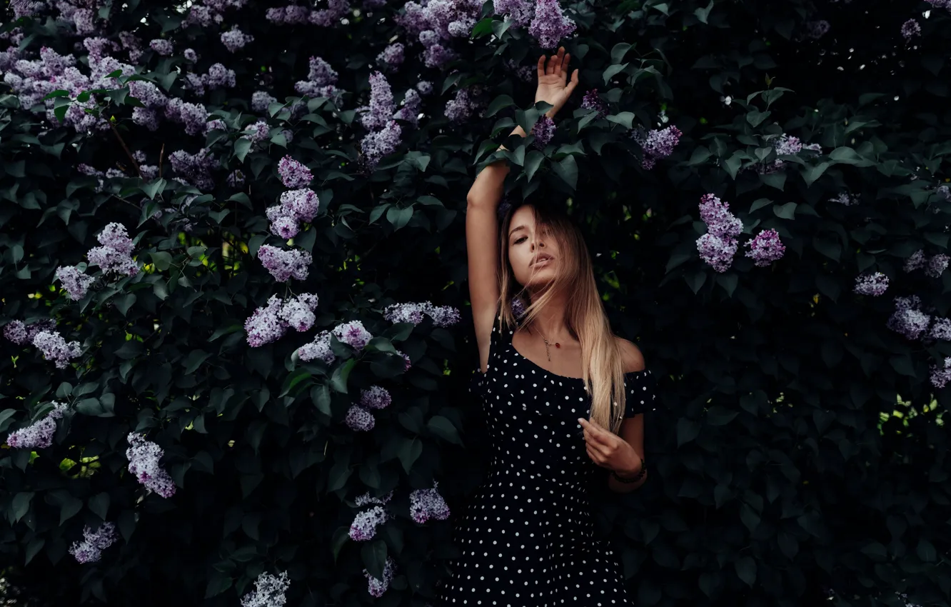 Photo wallpaper girl, George Adcock, Daria Grebneva