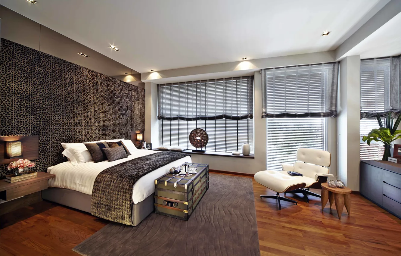 Photo wallpaper design, style, room, interior, bedroom