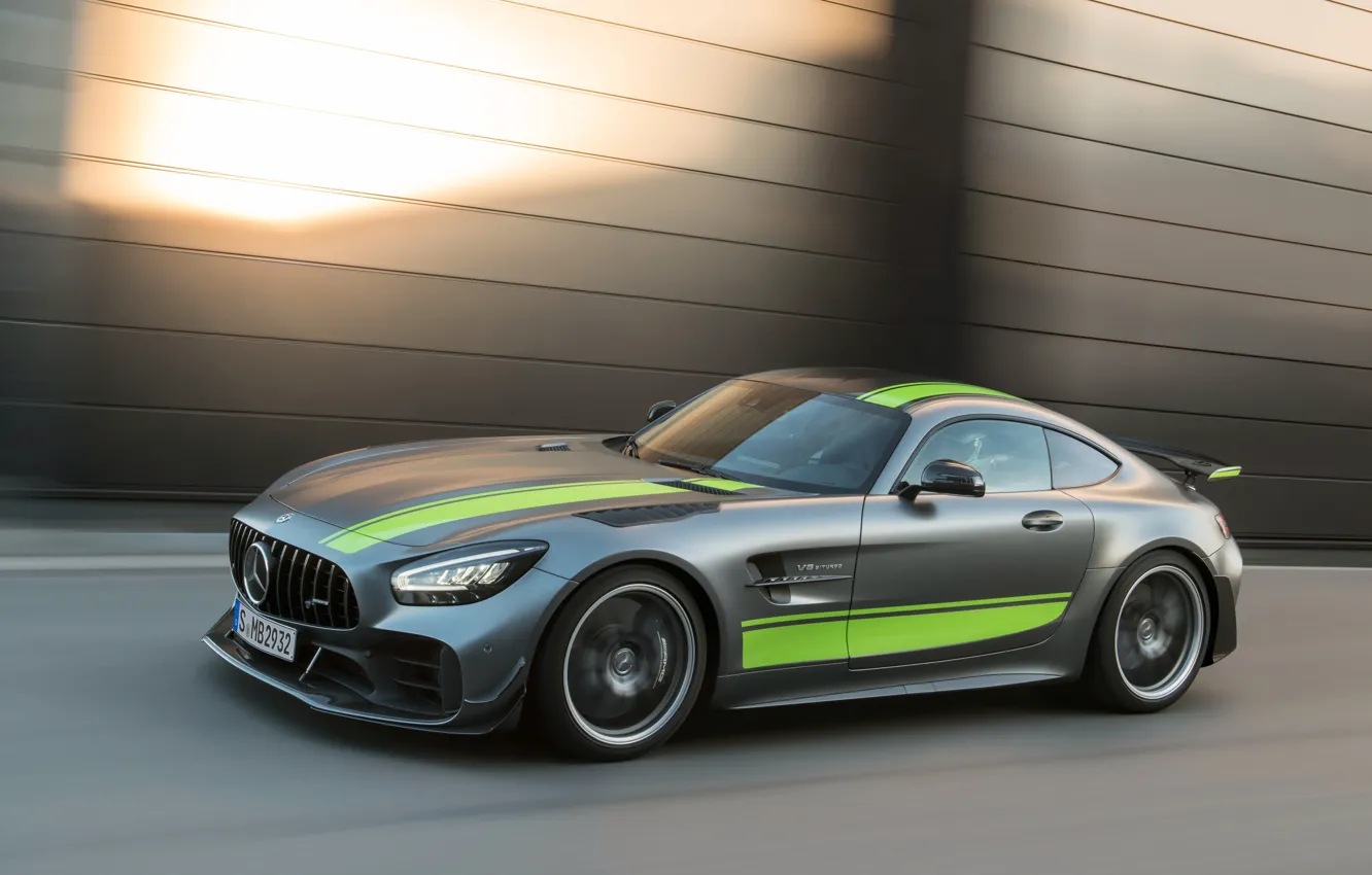 Photo wallpaper Mercedes-Benz, speed, AMG, PRO, GT R, 2019