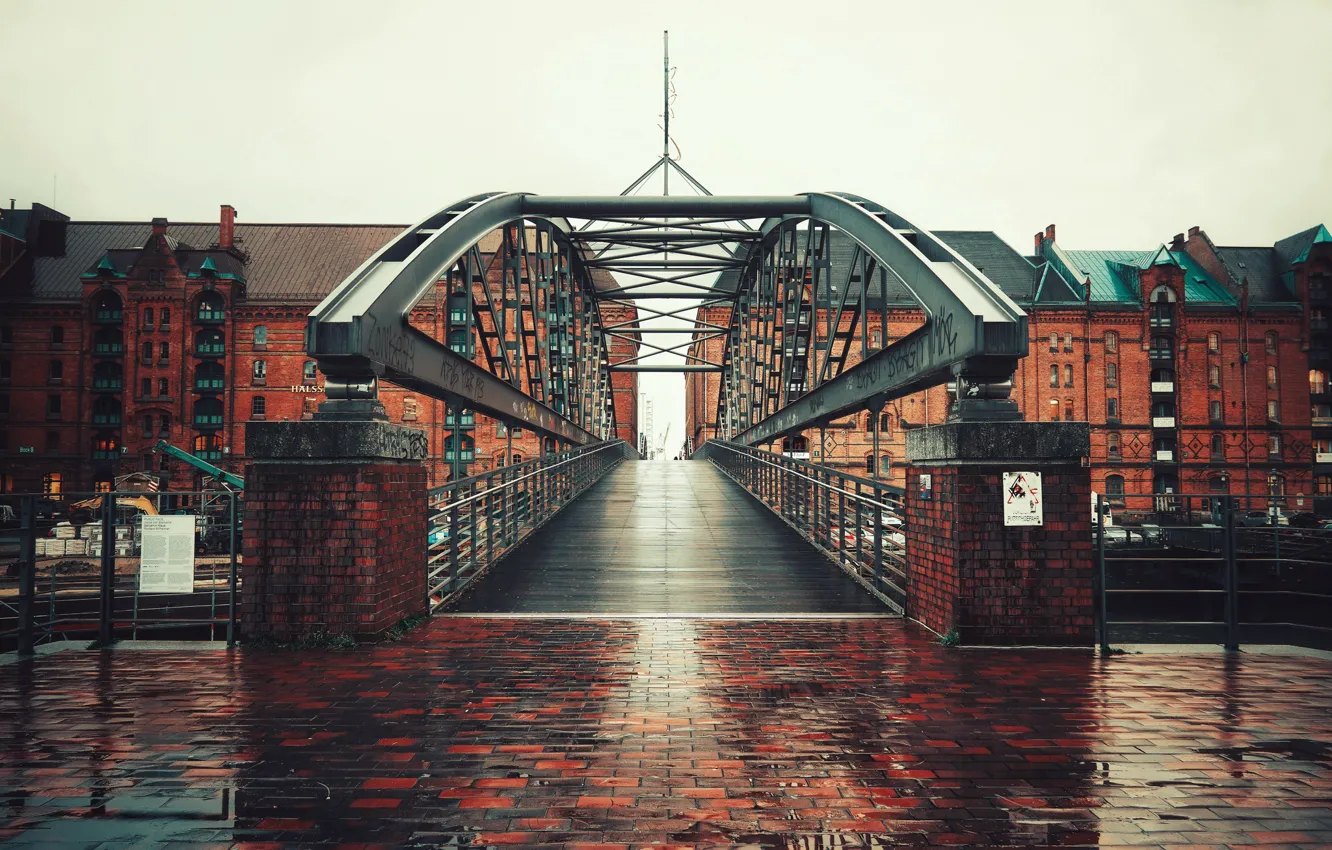 Photo wallpaper the city, Hamburg, The District Of Old Town